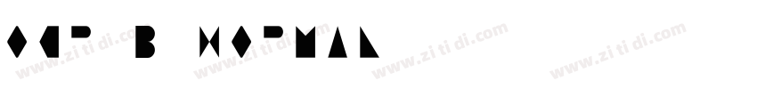 OCR B Normal字体转换